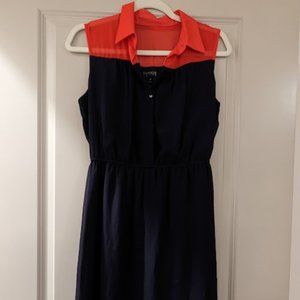 Casual Sleeveless Collar Dress - Size 8P M
